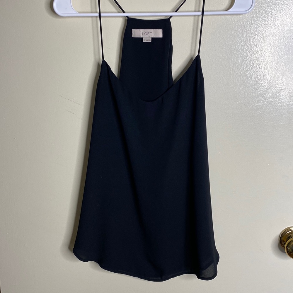 Loft black dress cami